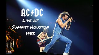 ACDC  Live at Houston Summit October 1983 Remastered [upl. by Zuckerman374]