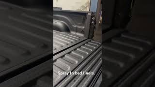 Spray in bed liner here at tcs suspension Modesto ca [upl. by Neryt]