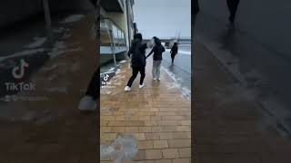 SLIPPING ON ICE hilarious and painful slipping falling funnyfails winterfails shorts [upl. by Minton]