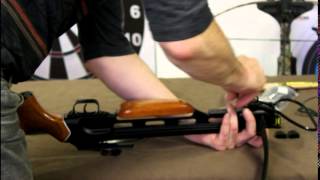 Tutorial How to Setup Recurve Crossbow String with A Crossbow Stringer [upl. by Brunell]