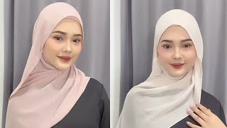 Tutorial PASHMINA VOAL EDISI PAKAI ANTING 🥰🔥😱 tutorial pashmina hijab [upl. by Aniv]