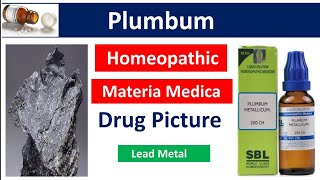 Plumbum Metallicum Homeopathic Medicine  Drug Picture  Materia Medica bhms [upl. by Nagar553]