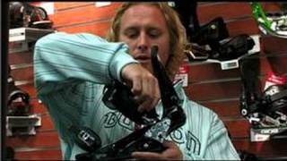 Snowboarding  Burton P1HD Snowboard Bindings [upl. by Notlek]