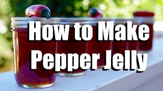 How to Make Pepper Jelly  Low Sugar  Without Any Special Canning Equipment [upl. by Yllaw]