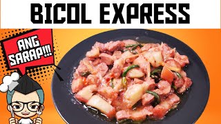 HOW TO COOK THE TASTIEST BICOL EXPRESS  ULAM O PULUTAN BICOLEXPRESS popoyskitchenrecipe [upl. by Fredella]