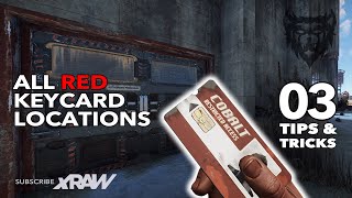 RUST  All Red Keycard Locations  Rust Tips amp Tricks 3 2021 [upl. by Leahcam]