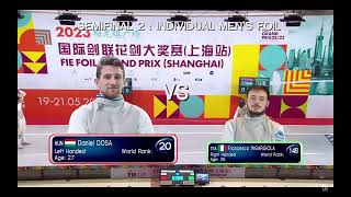 Shanghai Grand Prix 2023 SMF  L4  Daniel Dosa HUN v Francesco Ingargiola ITA [upl. by Rennerb]