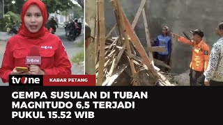 Begini DetikDetik Gempa 60 Guncang Tuban Warga Berhamburan Keluar  Kabar Petang tvOne [upl. by Ettenwahs]