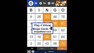 Play up to 4 virtual bingo cards on your phone tablet and desktop [upl. by Philomena]