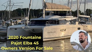 Fountaine Pajot Elba 45  2020  For Sale  Annapolis [upl. by Kahle]