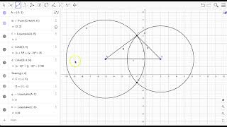 Konstruer trekant i Geogebra med 3 kendte sider [upl. by Cadman]