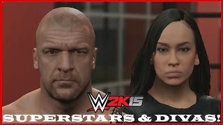 WWE 2K15 Superstar Studio Every Available WWE Superstar amp Diva Models in Superstar Studio [upl. by Hassi458]