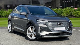 Approved Used Audi Q4 S line 40 etron 15000 kW  Preston Audi [upl. by Natie399]