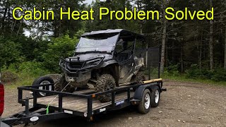 Honda Pioneer 1000 Cabin Heat Issue Solved [upl. by Gerge]