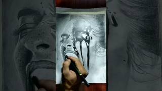 drawing hyper realistic portrait hyperrealisticsketch sketch art trendingshorts fypシ゚viral  🔥 [upl. by Dwayne118]