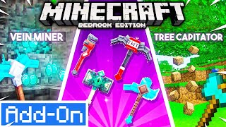 Bedrock Utilities Mod  TNT Pickaxe  MORE Minecraft Bedrock Addon [upl. by Roht]