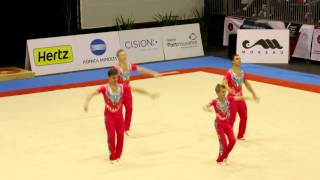 Gymnastics FIG Acro World Cup Maia 2014 MG Combined GBR [upl. by Darcia]