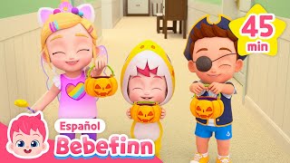 🎃¡Truco o Trato Feliz Halloween  Canciones Infantiles de Halloween  Bebefinn en español [upl. by Ahsitahs]