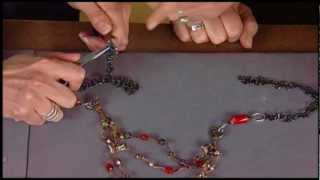 How to Make a MultiStrand Leather Necklace [upl. by Jeminah]