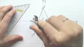 Umkreis des Dreiecks im Koordinatensystem mittels der Mittelsenkrechten zeichnen Aufgabe 1 [upl. by Rivi119]