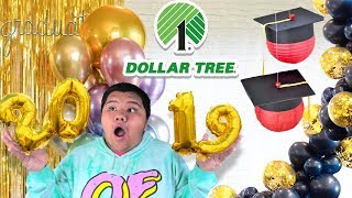 DIY DOLLAR TREE GRADUATION PARTY DECOR  HOW TO MAKE DOLLAR TREE GRADUATION DECOR BALLOON GARLAND [upl. by Harmony240]