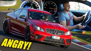 ANGRY C63 AMG BLACK SERIES UNLEASHED on the Nürburgring [upl. by Craggie]