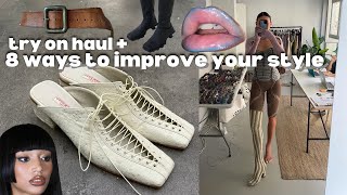 8 ways to improve your style  try on haul [upl. by Nadaha]