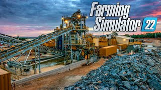 Extracting GOLD with big construction vehicles  Farming Simulator 22 [upl. by Erline83]