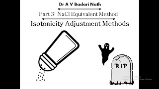 Isotonicity Adjustment Methods Part 3 NaCl Equivalent Method [upl. by Allys]