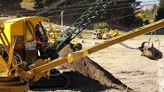 Ruston Bucyrus 10RB Dragline Excavator Working at Wheels at Wanaka 2023 [upl. by Nart]