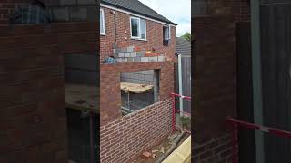 Extension brickwork bricklayer construction bricklaying builder building home england [upl. by Matty]