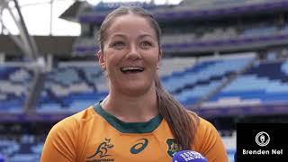 WALLAROOS Captain Michaela Leonard ahead of the test vs Black Ferns [upl. by Nyladnar]