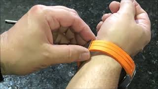 How to adjust a deployment clasp watchband on any brand watch band [upl. by Islean]