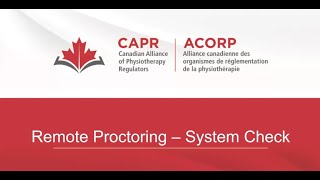 CAPR Remote Proctoring System Check [upl. by Elyl588]