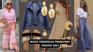 MODA TENDENCIA VERANO 2024 TERMINA EL VERANO MODERNAS CON LAS ÚLTIMAS TENDENCIA y NOVEDADES [upl. by Ihn590]