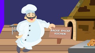 Backe backe Kuchen  Kinderlieder deutsch  German kids song [upl. by Aiseneg300]