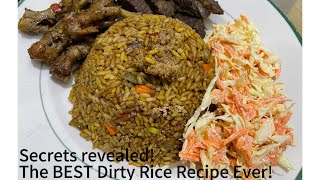 Authentic dirty rice recipe how to make classic Cajun dirty rice from scratch [upl. by Donegan55]