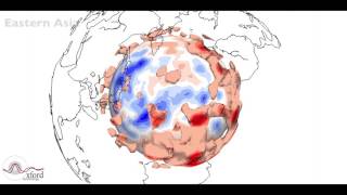 Seismic Tomography Flythrough of a seismic tomography model of Earth [upl. by Nauqram]