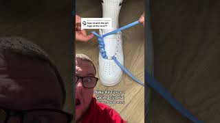 How To Lace Nike Air Force 1 Oval Laces 💀💀💀 [upl. by Shana]