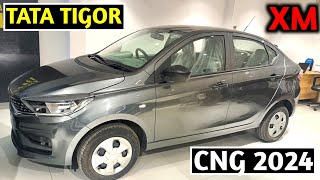 Tata Tigor XM CNG 2024❤️Tata Tigor 2024✅Review❣️ [upl. by Edwine]