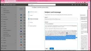 Microsoft 365 Ownerless Groups Policy Deep Dive 39 Customizing Email Template [upl. by Alburg765]