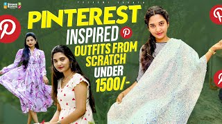 Pinterest Inspired Outfits from Scratch Under Rs1500  Tejaswi Sarath [upl. by Aiekat]