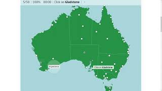 WR Australia Cities Difficult Version 43232 Seterra Geoguessr [upl. by Sorvats]