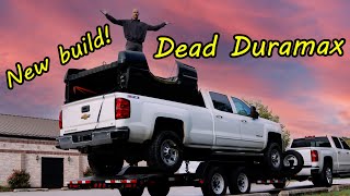 Rebuilding a Chevy Silverado with a lockedup Duramax engine [upl. by Elleynod]