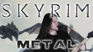 Dragonborn The Elder Scrolls V Skyrim Metal Guitar Cover  ALBUM MIX [upl. by Amelita258]