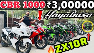 2023🔥l cheapest used superbike market from all about bikes for sale Ninja l ZX10R CBR 1000 Hayabusa [upl. by Deering]