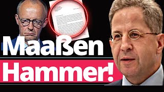 CDU Austritt Maaßen schreibt Merz gepfefferten Brief [upl. by Nnarefinnej167]