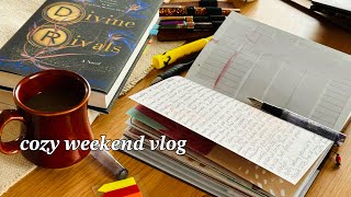 VLOG 1  cozy weekend bookstore shopping journaling cafe visit my new zine [upl. by Arba]