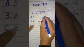 value of x shorts ytstudio viralvideo mathematics [upl. by Aliban]