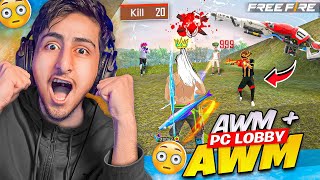 2 Awm In Pc Only Lobby😱20 Kills Challenge Solo Vs Squad As Gaming  Free Fire Max [upl. by Anaillil]